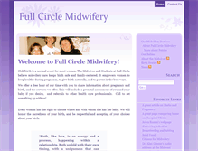 Tablet Screenshot of fullcirclemidwifery.com